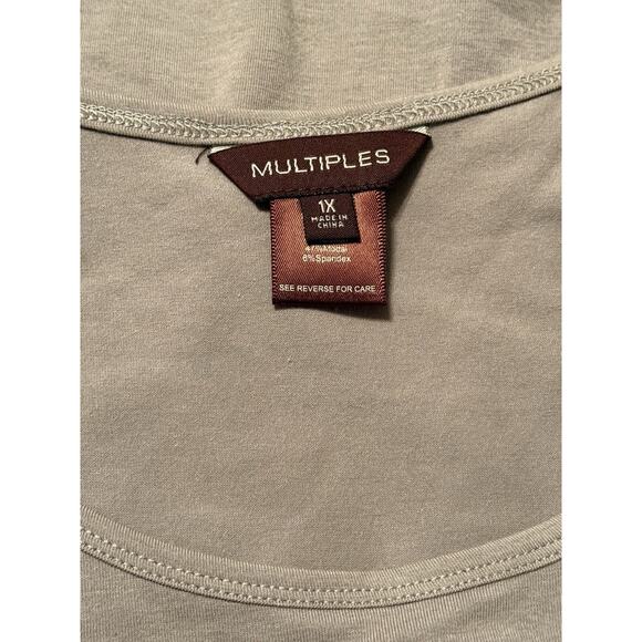 NWT Women's Multiples Lake House Sterling Cardigan & Tank Set, Size 1X - Picture 8 of 11